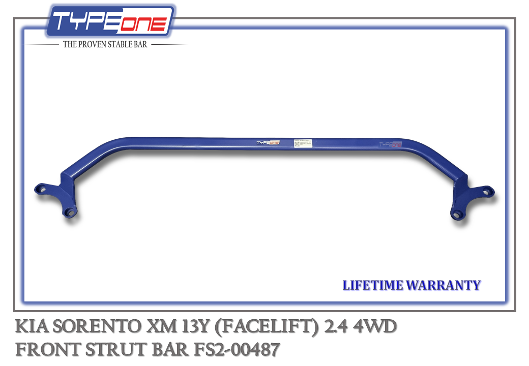 1- Front Strut Bar - Kia Sorento 13Y (BLUE) (BAR)