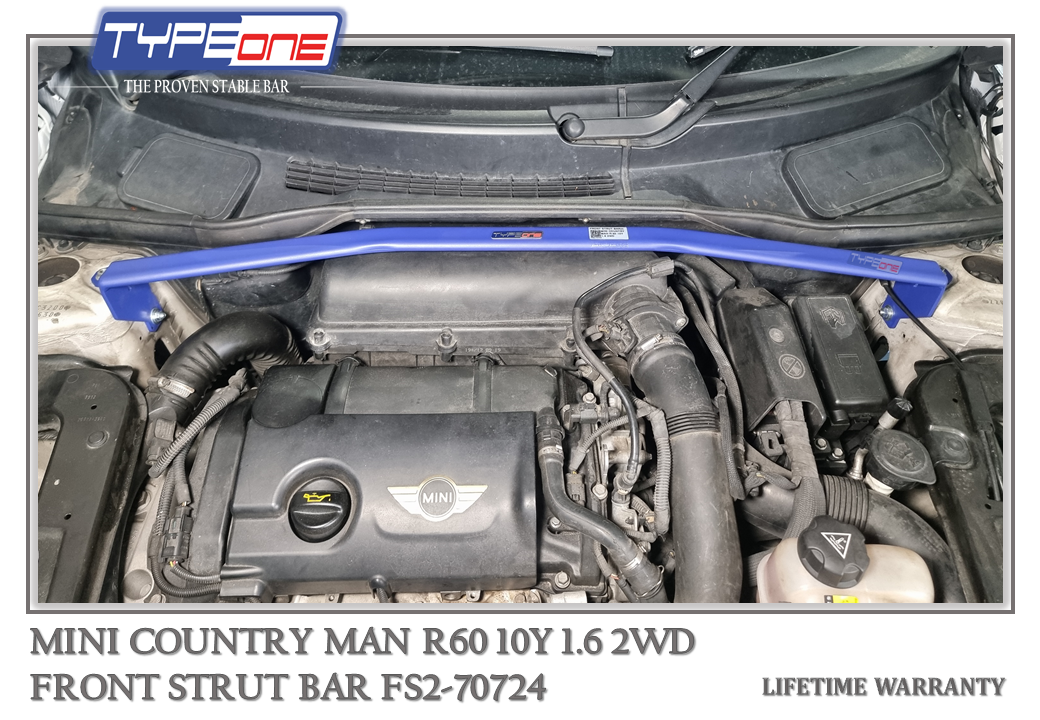 1- Front Strut Bar - Mini Country Man 10Y (BLUE)