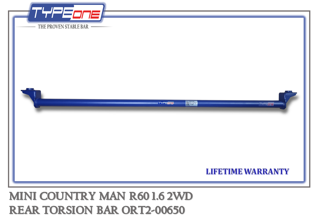 11- Rear Torsion Bar - Mini Country Man 10Y (BLUE) (BAR)