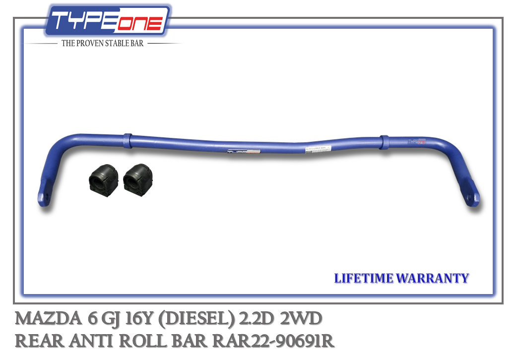 2- Rear Anti Roll Bar - Mazda 6 16Y (BLUE) (BAR)
