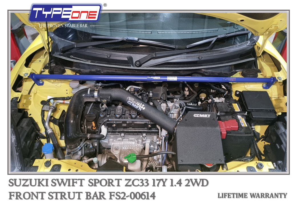 1- Front Strut Bar (00614) - Suzuki Swift Sport 17Y