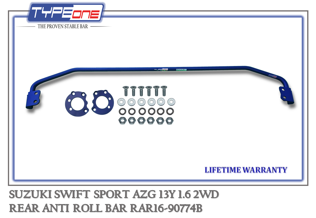 2- Rear Anti Roll Bar - Suzuki Swift Sport 13Y (BLUE) (BAR)