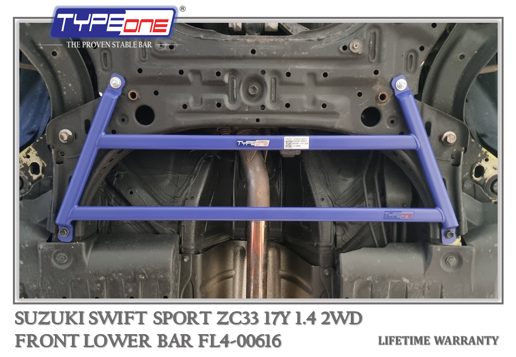 3- Front Lower Bar (00616) - Suzuki Swift Sport 17Y