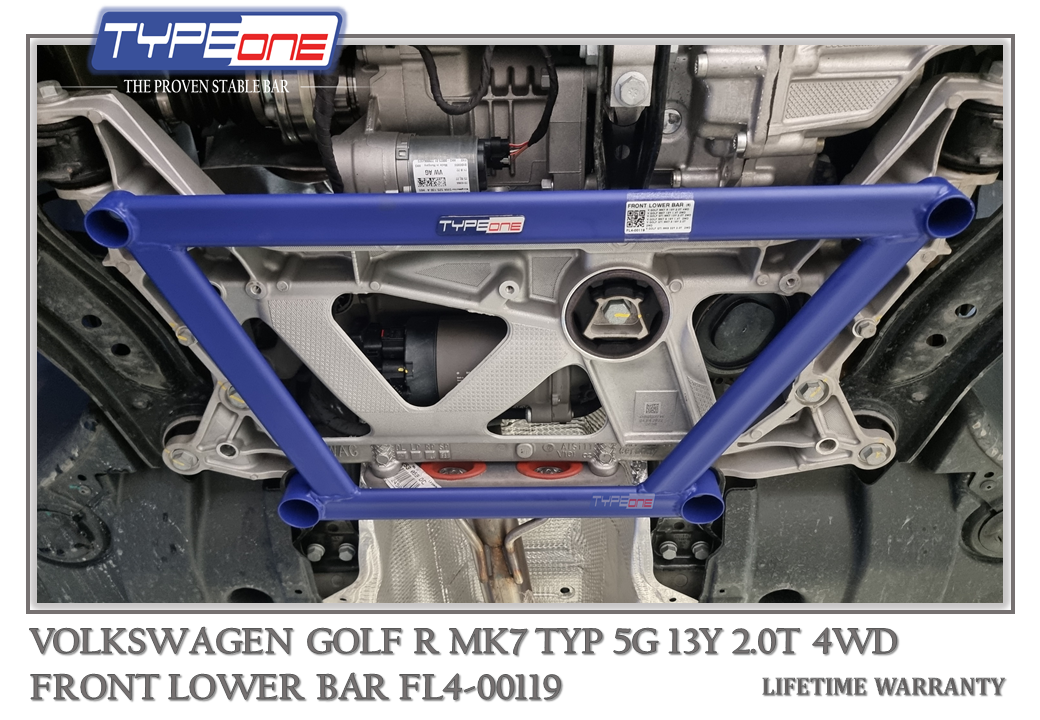 3- Front Lower Bar - Volkswagen Golf R MK7 13Y (BLUE)