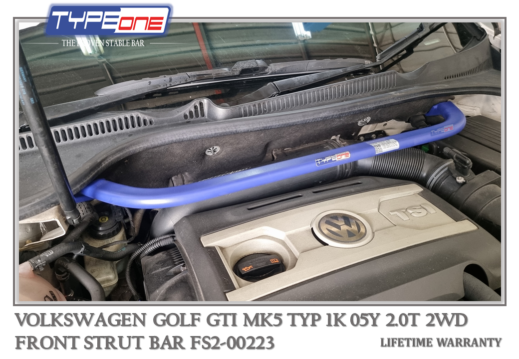 1- Front Strut Bar - Volkswagen Golf GTI MK5 05Y (BLUE)