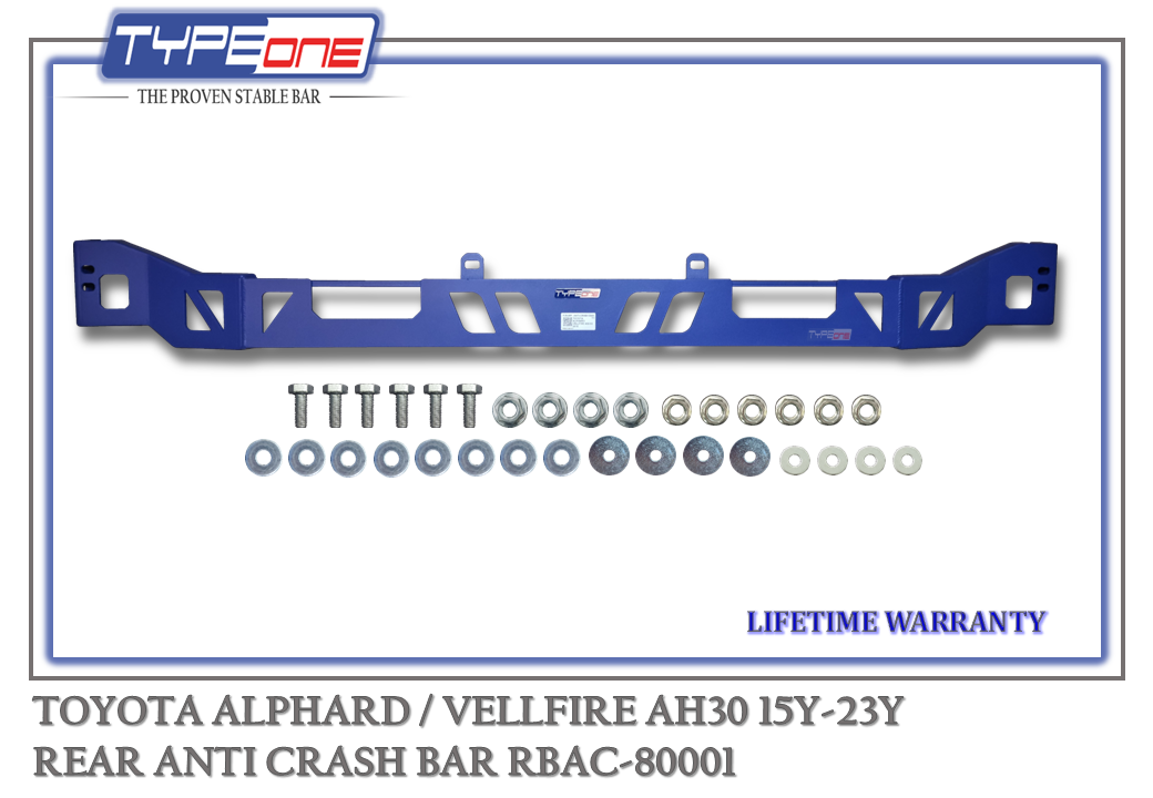 12- Rear Anti Crash - Toyota Alphard & Vellfire 15Y (BAR)