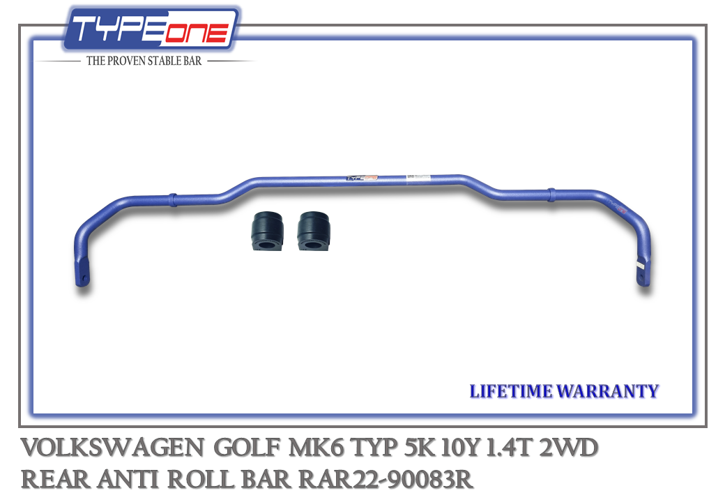 2- Rear Anti Roll Bar - Volkswagen Golf MK6 10Y (BLUE) (BAR)