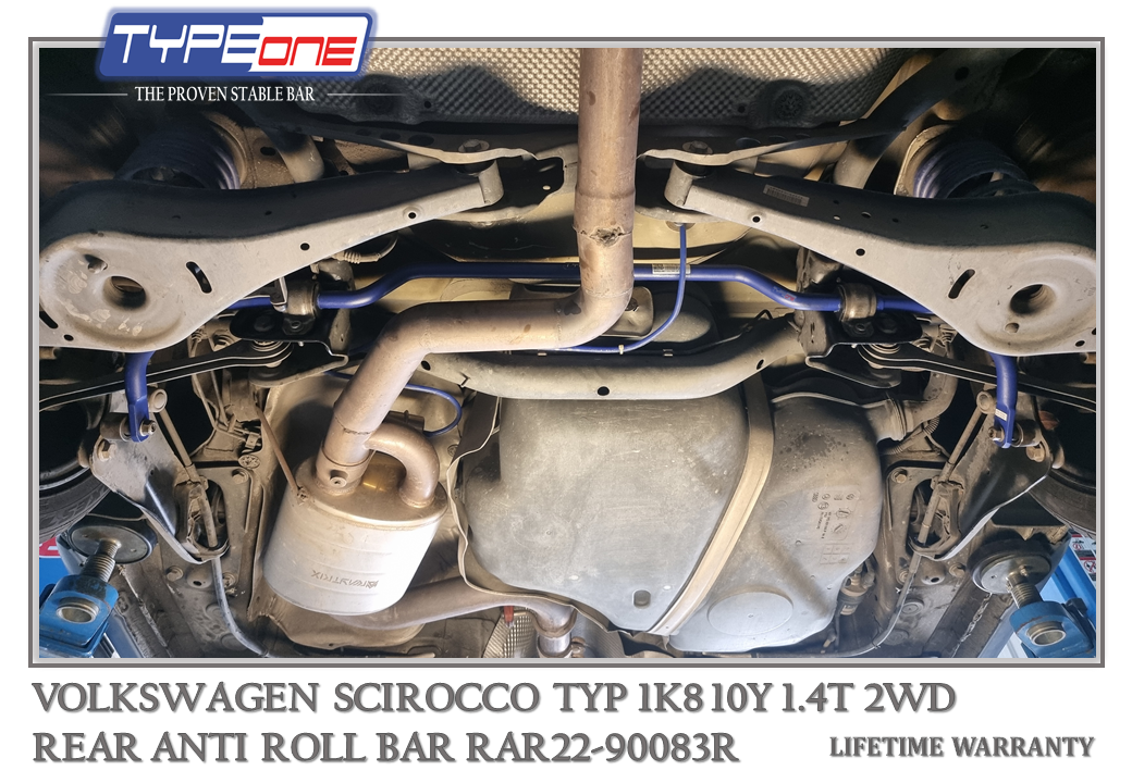 2- Rear Anti Roll Bar - Volkswagen Scirocco 10Y (BLUE)