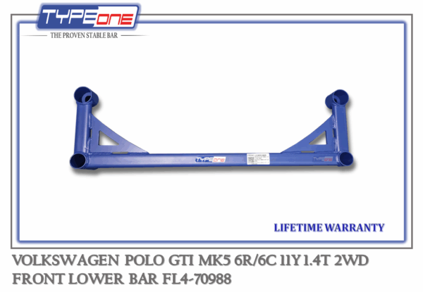 Front Lower BarVolkswagen Polo GTI MK5 6R/6C 11YFL4-70988 - TypeOne