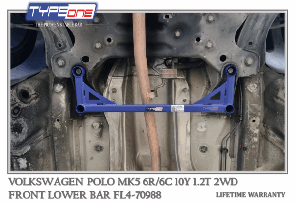 Front Lower BarVolkswagen Polo MK5 6R/6C 10YFL4-70988 - TypeOne