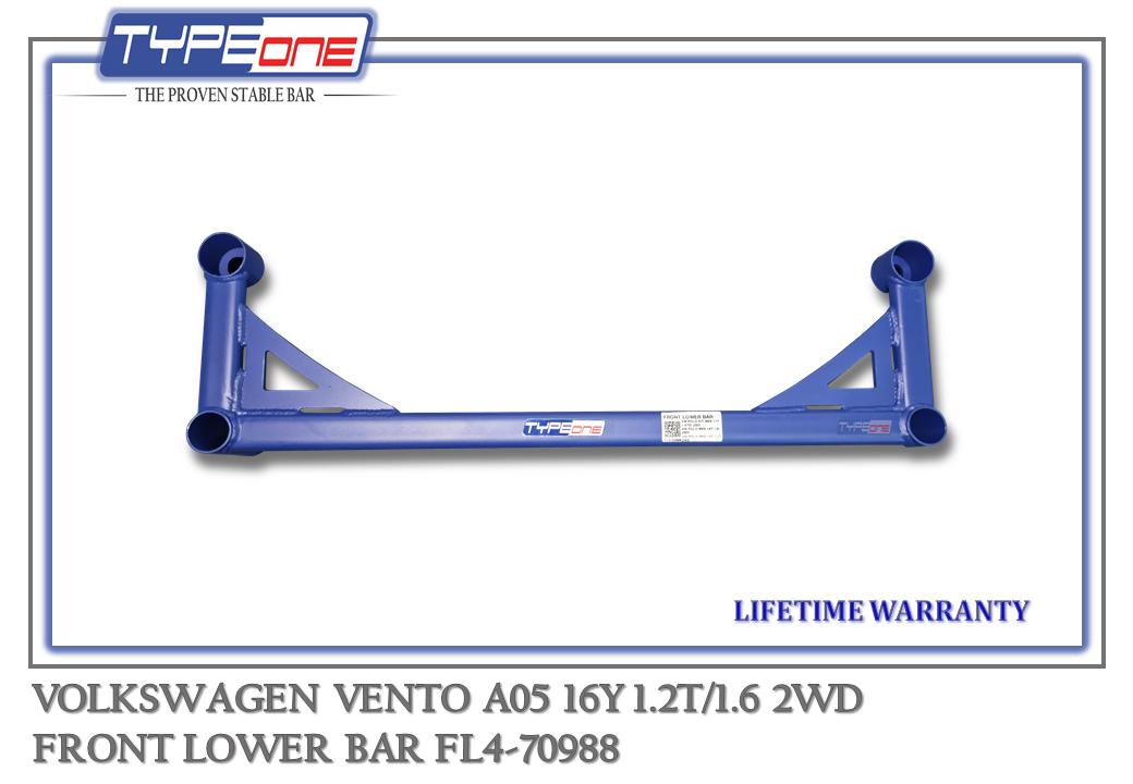 3- Front Lower Bar (70988) - Volkswagen Vento 16Y (BLUE) (BAR)