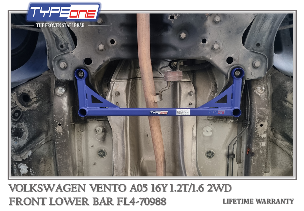 3- Front Lower Bar (70988) - Volkswagen Vento 16Y (BLUE)