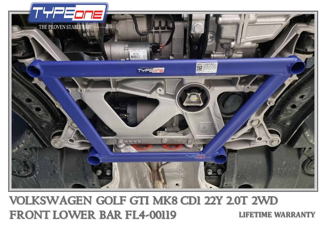 3- Front Lower Bar - Volkswagen Golf GTI MK8 22Y (BLUE)