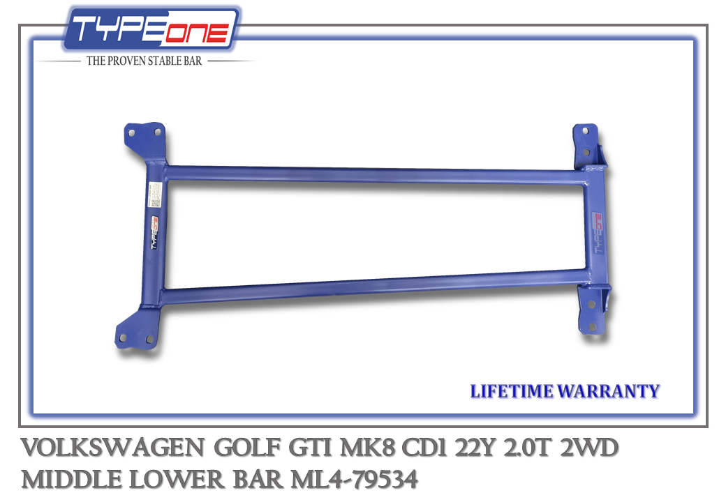 4- Middle Lower Bar - Volkswagen Golf GTI MK8 22Y (BLUE) (BAR)