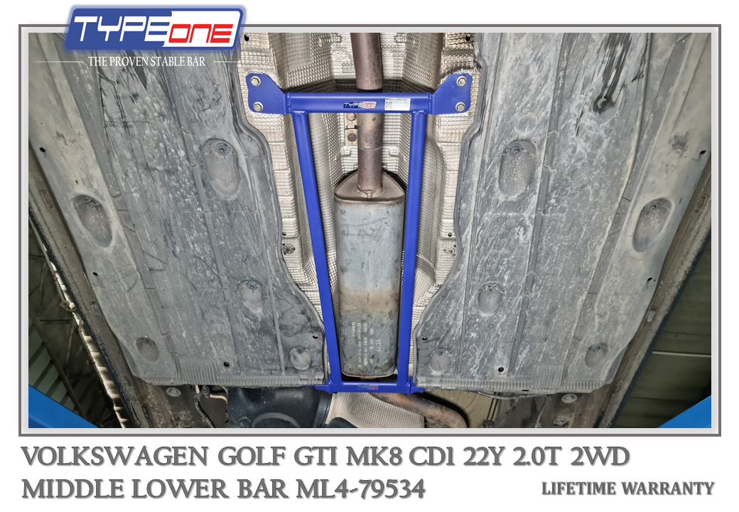 4- Middle Lower Bar - Volkswagen Golf GTI MK8 22Y (BLUE)