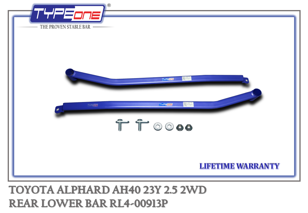 5- Rear Lower Bar (00913P) - Toyota Alphard 23Y (BAR)
