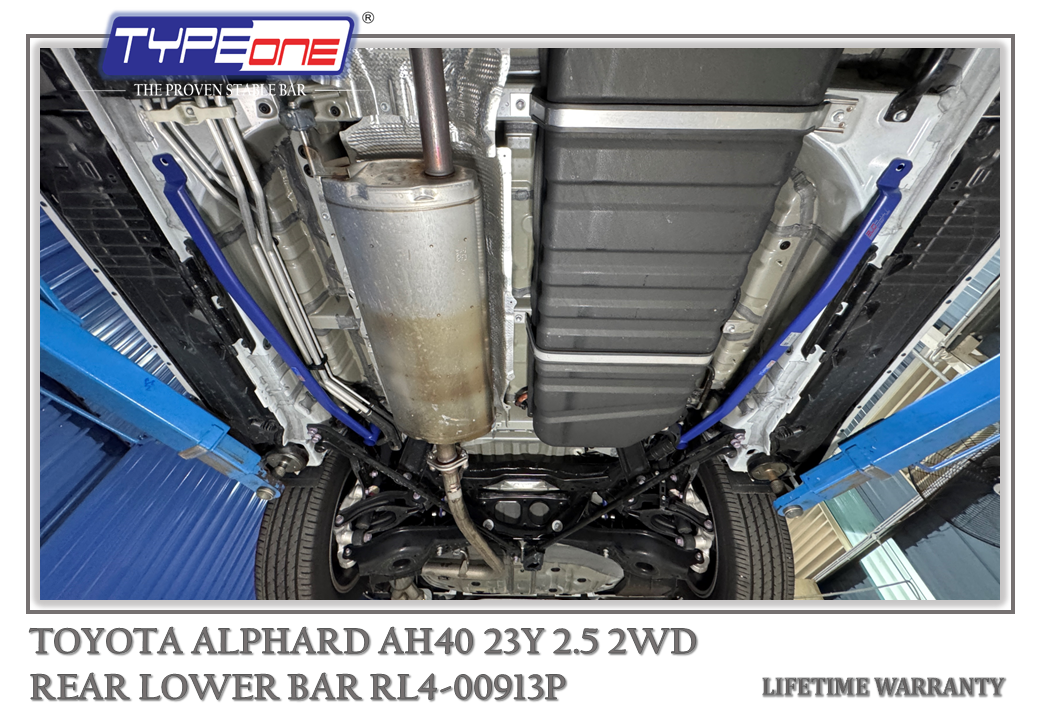 5- Rear Lower Bar (00913P) - Toyota Alphard 23Y