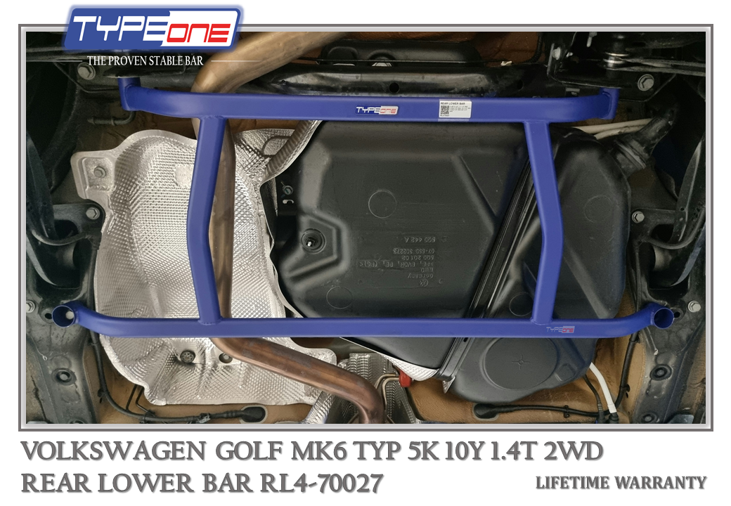 5- Rear Lower Bar (70027) - Volkswagen Golf MK6 10Y (BLUE)